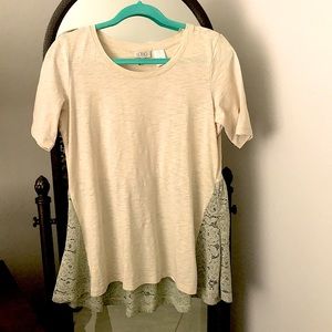 Logo by Lori Goldstein knit top